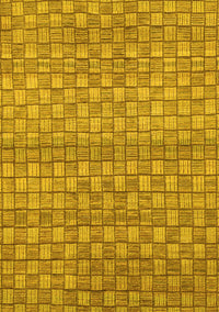 Abstract Yellow Modern Rug, abs1695yw