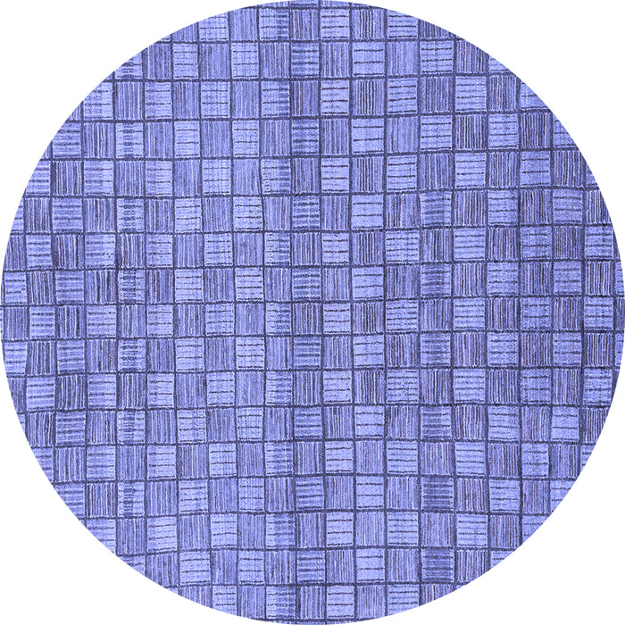 Round Machine Washable Abstract Blue Modern Rug, wshabs1695blu
