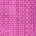 Square Machine Washable Abstract Pink Modern Rug, wshabs1695pnk