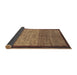 Sideview of Abstract Red Brown Modern Rug, abs1696