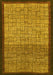 Abstract Yellow Modern Rug, abs1696yw