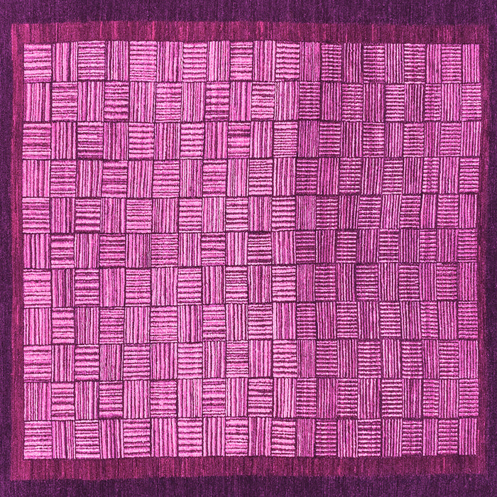 Square Machine Washable Abstract Pink Modern Rug, wshabs1696pnk