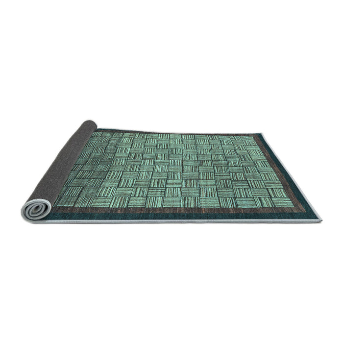 Sideview of Abstract Light Blue Modern Rug, abs1696lblu