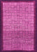 Machine Washable Abstract Pink Modern Rug, wshabs1696pnk