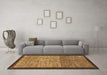 Machine Washable Abstract Brown Modern Rug in a Living Room,, wshabs1696brn