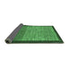 Sideview of Abstract Emerald Green Modern Rug, abs1696emgrn