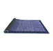 Sideview of Abstract Blue Modern Rug, abs1696blu