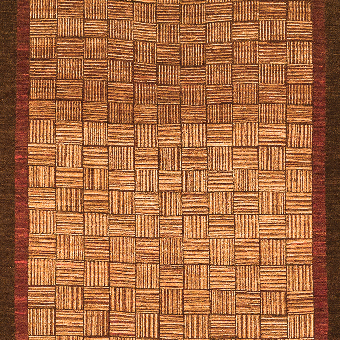 Machine Washable Abstract Orange Modern Area Rugs, wshabs1696org