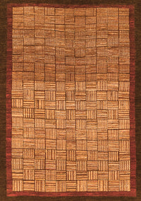 Abstract Orange Modern Rug, abs1696org