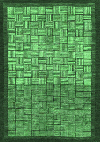 Abstract Emerald Green Modern Rug, abs1696emgrn