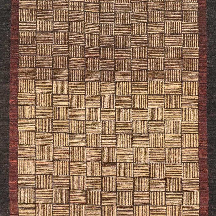 Machine Washable Abstract Red Brown Rug, wshabs1696