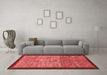 Modern Red Washable Rugs