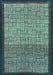 Abstract Light Blue Modern Rug, abs1696lblu