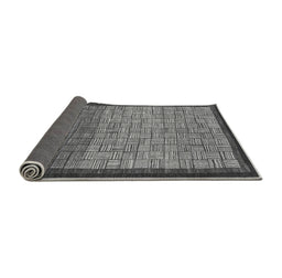 Sideview of Abstract Gray Modern Rug, abs1696gry