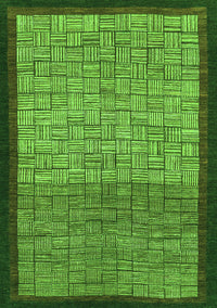 Abstract Green Modern Rug, abs1696grn