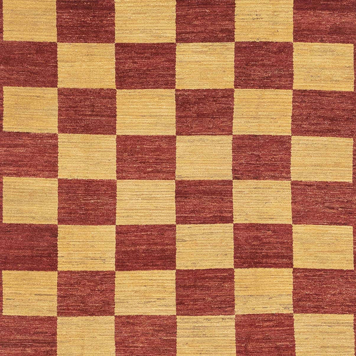 Machine Washable Abstract Orange Rug, wshabs1697