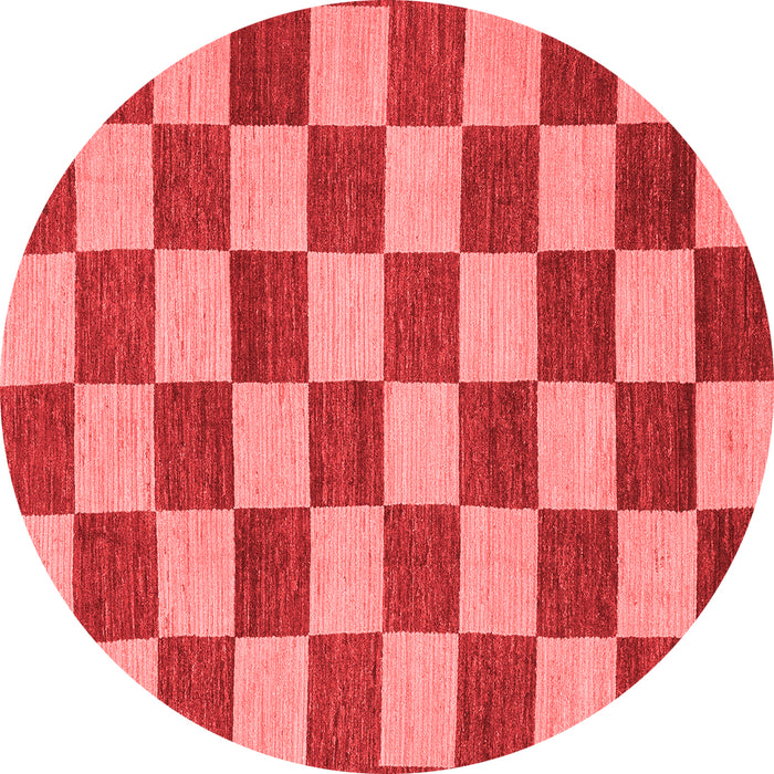 Checkered Red Modern Rug, abs1697red