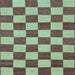 Square Checkered Light Blue Modern Rug, abs1697lblu