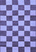 Machine Washable Checkered Blue Modern Rug, wshabs1697blu