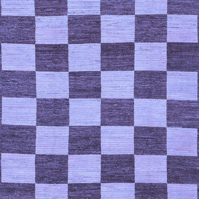 Machine Washable Checkered Blue Modern Rug, wshabs1697blu