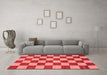 Modern Red Washable Rugs