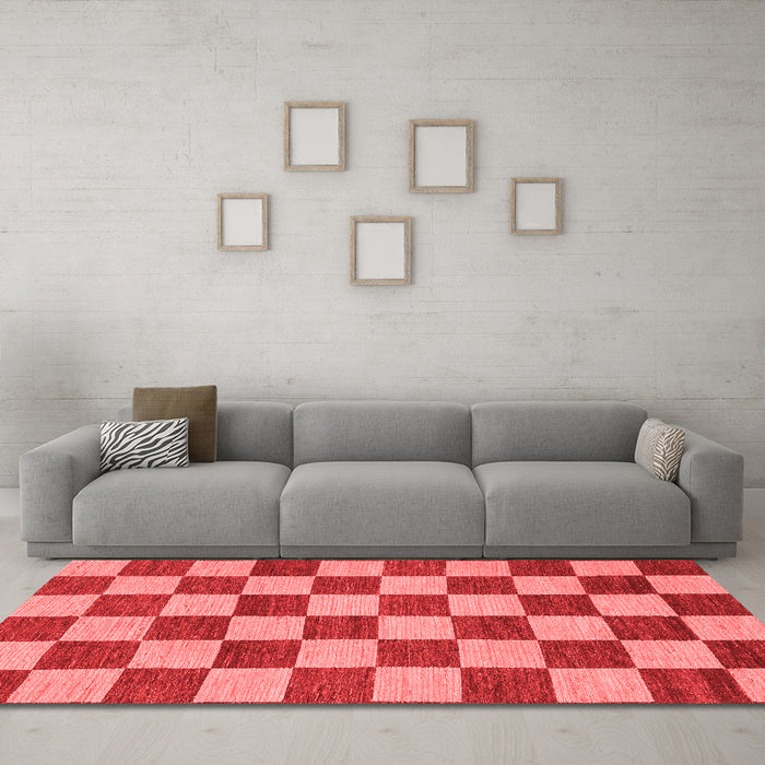 Modern Red Washable Rugs