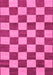 Machine Washable Checkered Pink Modern Rug, wshabs1697pnk