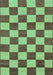 Checkered Turquoise Modern Rug, abs1697turq