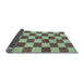 Sideview of Checkered Light Blue Modern Rug, abs1697lblu