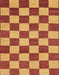 Abstract Orange Checkered Rug, abs1697