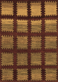 Abstract Brown Modern Rug, abs1698brn