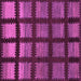 Square Machine Washable Abstract Purple Modern Area Rugs, wshabs1698pur