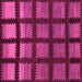 Square Machine Washable Abstract Pink Modern Rug, wshabs1698pnk