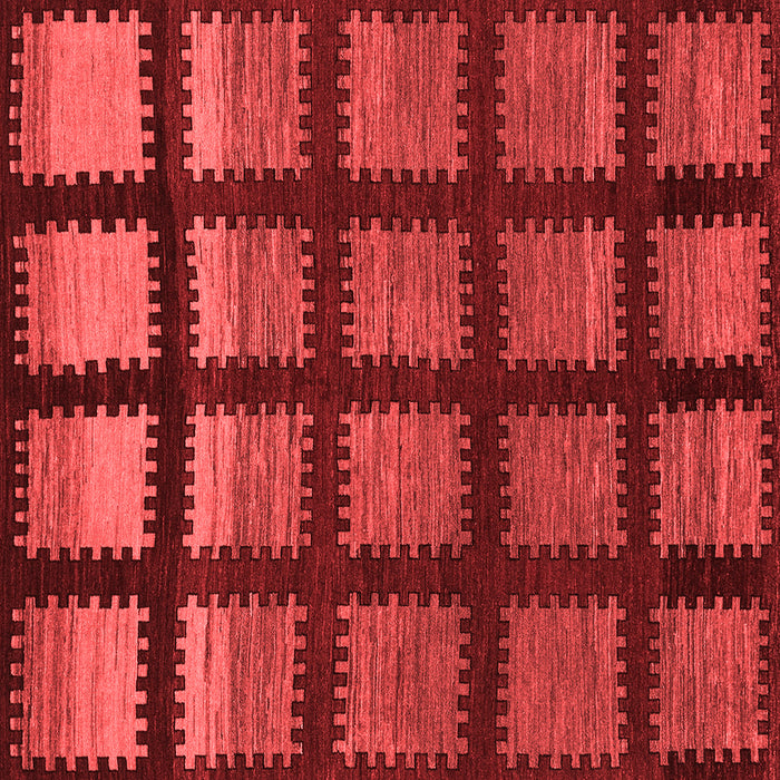 Machine Washable Abstract Red Modern Rug, wshabs1698red