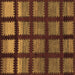 Square Machine Washable Abstract Brown Modern Rug, wshabs1698brn