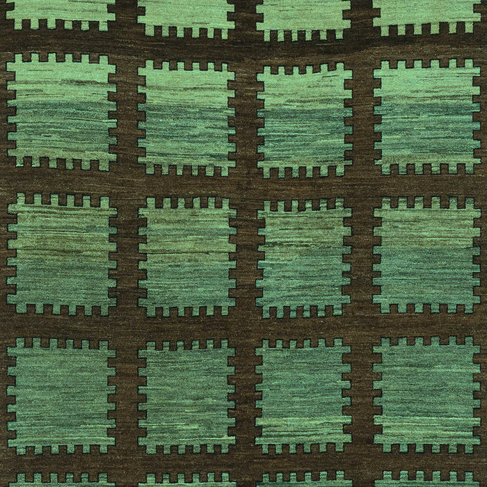 Machine Washable Abstract Turquoise Modern Area Rugs, wshabs1698turq