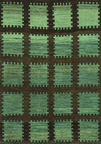 Abstract Turquoise Modern Rug, abs1698turq