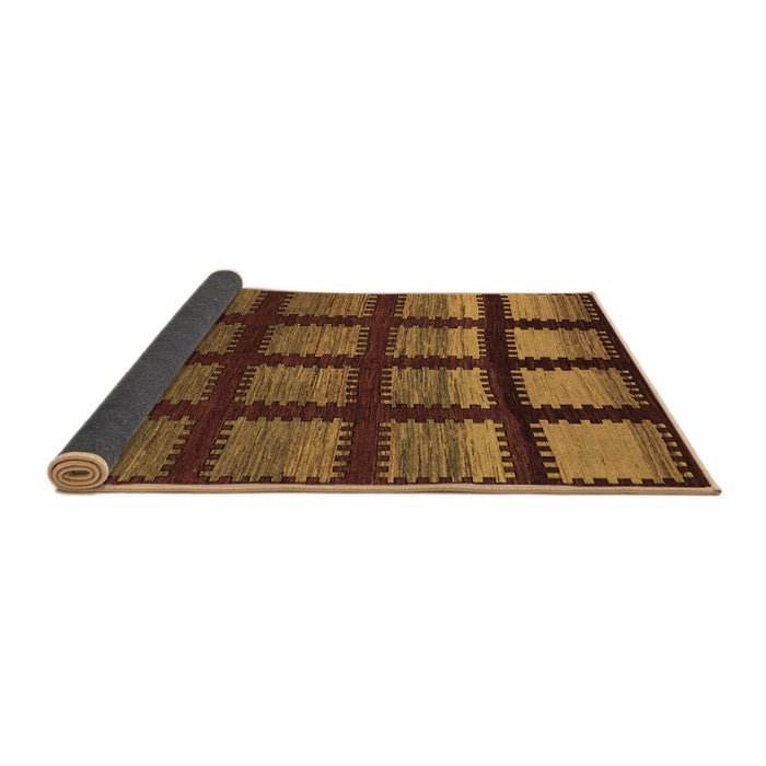 Sideview of Abstract Brown Modern Rug, abs1698brn