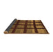 Sideview of Abstract Brown Modern Rug, abs1698brn