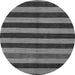 Round Abstract Gray Modern Rug, abs1699gry