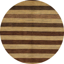 Round Machine Washable Abstract Red Brown Rug, wshabs1699