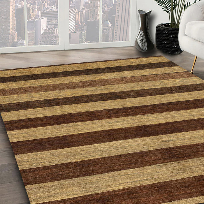 Machine Washable Abstract Red Brown Rug in a Family Room, wshabs1699
