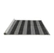 Sideview of Machine Washable Abstract Gray Modern Rug, wshabs1699gry