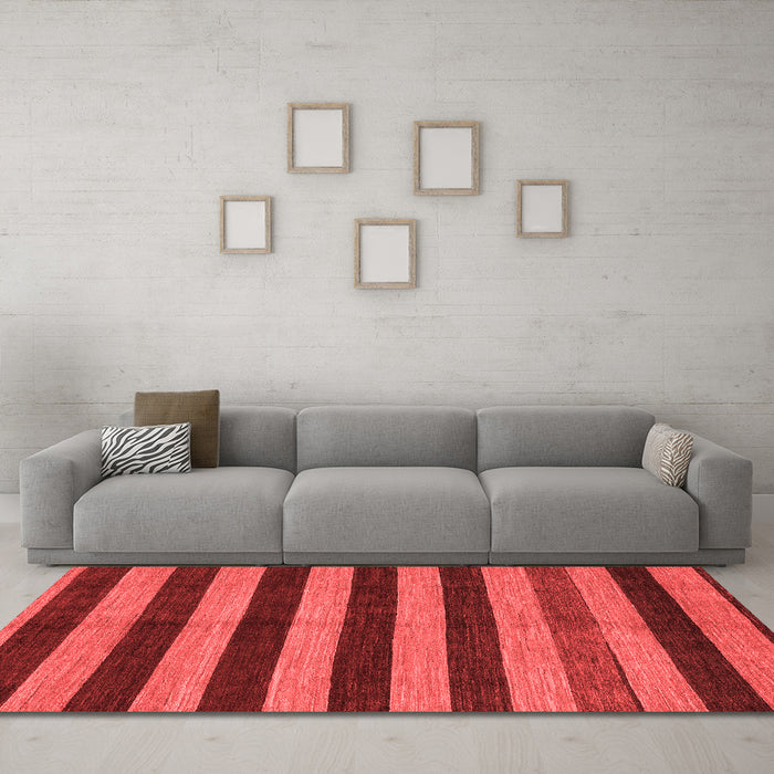 Modern Red Washable Rugs