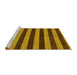 Sideview of Machine Washable Abstract Yellow Modern Rug, wshabs1699yw