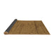 Sideview of Abstract Brown Modern Rug, abs169brn