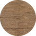 Round Machine Washable Abstract Light Brown Rug, wshabs169