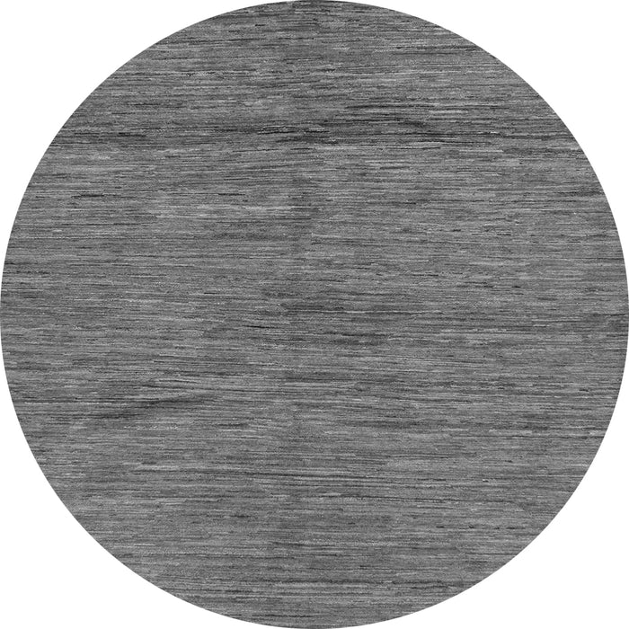 Round Abstract Gray Modern Rug, abs169gry