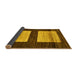 Sideview of Oriental Yellow Modern Rug, abs16yw