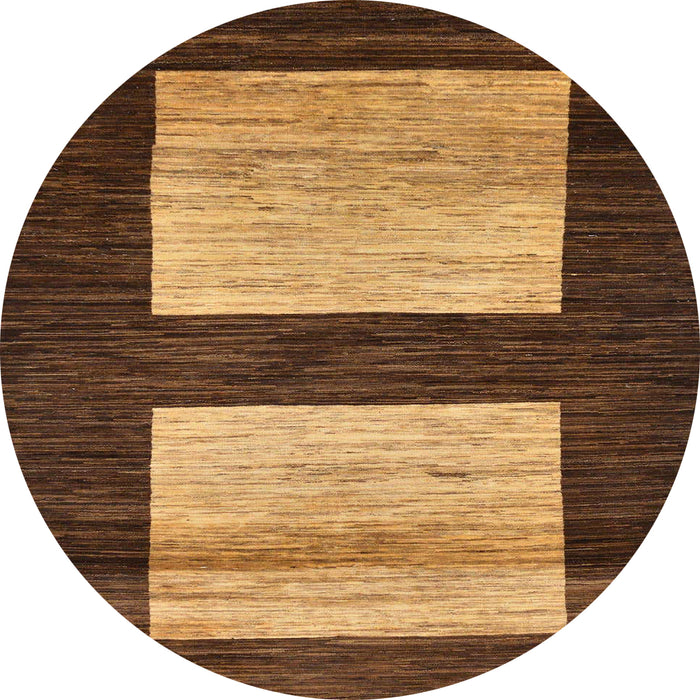 Round Machine Washable Abstract Night Red Rug, wshabs16